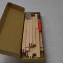 12 Pcs 3 Sets Stretcher Bars for Needlework 6 Sizes Wooden Canvas Stretcher Bars with 80 Thumb Tacks and Tacks Remover for Needlepoint Embroidery Stitch Frame Set Bundle with Crafts