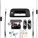Tailgate Latch Rebuild Kit, Compatible with 2007-2014 Chevy Silverado GMC Sierra, Replaces# 15140549 25838260 20927958 23158822 22755303, Tailgate Parts Handle Bezel Latch Cables Rods Accessories
