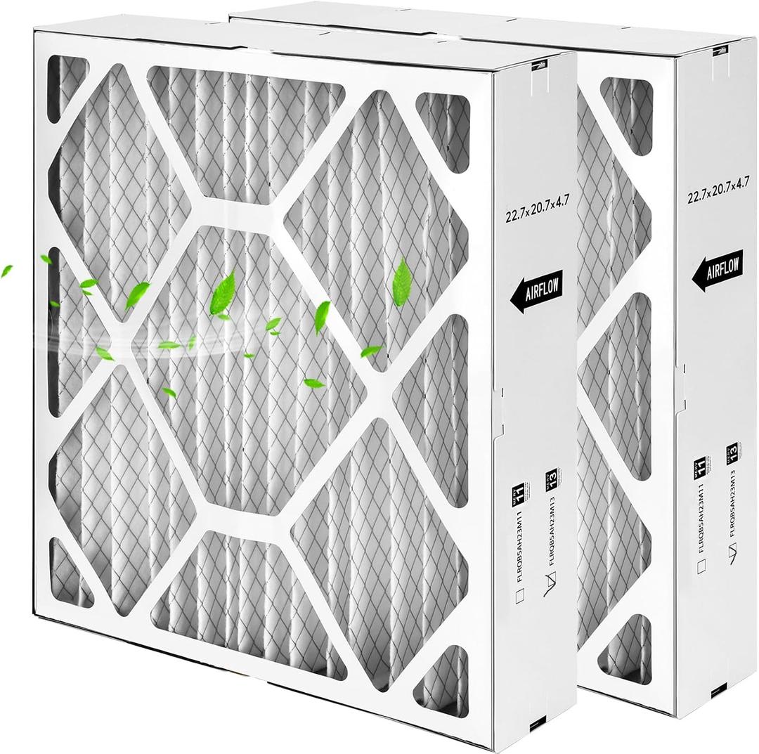 2 Packs,Upgrade FLRQB5AH23M11 Merv 13 22.7"x20"x4.70" Air Filter Compatible with Trane FLRQB5AH23M11 and Envirowise 22.7 x 20.7 x 4.7 Air Filter,FLRQB5AH23M11 Merv 13 Filter