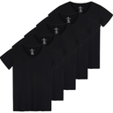 Real Essentials 5 Pack: Women's Dry Fit Tech Stretch Short-Sleeve Crew Neck Athletic T-Shirt,  Medium 