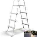 Above Ground Pool Ladder, 42'' Pool Ladder, Swimming Pool Frame Ladder, 3-Steps, Suitable for Pools up 42 Inches deep Above Ground,Anti Slip Feet & Wide Steps