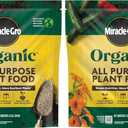 Miracle-Gro Organic All Purpose Plant Food, for Outdoor Container and In-Ground Plants, Feeds for up to 3 Months, OMRI Listed, 3 lb. (2-Pack)