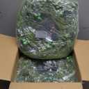 24 Inch Christmas Wreaths for Front Door, 2 Pack Real Touch Norfolk Pine Wreath Large Christmas Wreath with Lights, Winter Wreaths Christmas for Outdoor Indoor Windows Xmas Decor (Green)