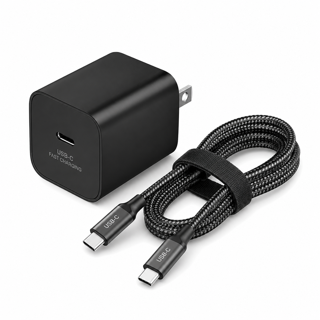 Super Fast Charger Type C, [1 Pack] USB-C Charger PD/PPS Wall Charging Block for Samsung Galaxy S26 Ultra/S25 Ultra/S25+/S25/S24/S23 Ultra/S23+/S22 Ultra/S22+/S20 Ultra, Tab S8(with 2X 6.6ft Cable)
