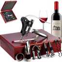 Rabbit Bottle Opener Set, Accessories with Wooden Gift Box (S288-SIL-9)