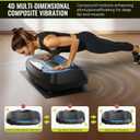FLYBIRD Vibration Plate Exercise Machine, Adjustable Speed High Intensity Vibration for Muscle Toning Weight Loss Lymphatic Drainage, Full Body Workout Vibration Plate