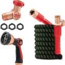 Pocket Hose Ballistic Double UV Edition 25 FT Expandable Garden Hose w/Pocket Pivot Swivel Connector, Anti-Burst Sleeve Reinforced w/Bulletproof Fiber, Lightweight, No-Kink, Compact, AS SEEN ON TV
