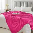 BEDELITE Fleece Blanket Hot Pink Valentines Throw Blanket for Couch & Bed, Luxury Plush Cozy Fuzzy Blanket 50" x 60", Super Soft Warm Lightweight Throw Blanket for Travel Camping