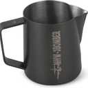 MHW-3BOMBER Espresso Steaming Pitcher Milk Frothing Pitcher Stainless Steel Milk Coffee Cappuccino Latte Art Barista Cup 16.9oz/500ml (Matte Black) P5032B-OS