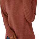SAMPEEL Sweatshirt for Women Long Sleeve Shirts Crewneck Sweaters Fall Fashion Outfits 2025 Trendy Tunic Tops Plus Size (Small, Caramel)