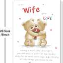 6 x Anniversary Card Gifts for Wife, Romantic Wedding Anniversary Card Gift for Wife from Husband