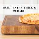 SHUMARU Tropical Walnut End-Grain Wood Cutting Board  19X12X2" Butcher Block | Handmade in Bali - Silky-Smooth, Juice Groove, KnifeFriendly, Ergonomic Grips & NonSlip Feet