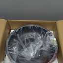 LIN CHUAN Large Decorative Bowl, Fruit Bowl for Kitchen Counter, Modern Resin Bowl for Home Decor, Key Holder for Entry Table, Artificial Stone Black