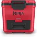 Ninja FrostVault™ 30qt Cooler with Wheels, Dry Storage Drawer, True Red | Ninja FrostVault's 30-qt capacity holds 48 cans, keeps food cool & dry, and rolls easily on all-terrain wheels