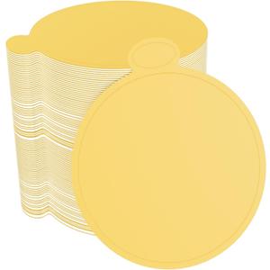 200 Pcs 3.1 Inch Mini Cake Boards Mousse Cupcake Base for Wedding Birthday Party Mousse Cupcake Dessert Displays Tray, Gold 8cm