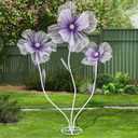 JoyHue 5.6 Ft Large Artificial Paper Flowers Decoration Giant Flowers Decor for Birthday Party Garden Office Home Wedding Wall Graduation Shop Window Display Baby Shower (Purple)