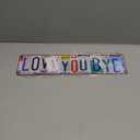 Love You Bye Sign Vintage Metal Tin Signs Love You Bye Sign Above Door Street Signs For Home Bar Coffee Wall Deco 4x 16 Inches