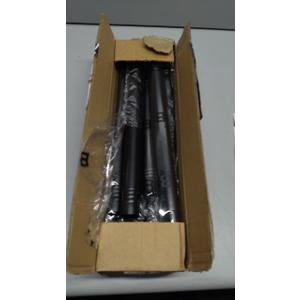 Black Long Curtain Rod Tension Shower Curtain Rods 30 to 120 inch Adjustable Spring Heavy Duty Rods for Bathroom Windows Outdoor No Drill No Slip Spliced and Telescopic Design