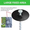 8 Inch Heavy Duty Landscape Stakes with Gasket Caps - 50 Sets Galvanized Spiral Garden Landscape Stakes Kit for Securing Weed Barrier Fabric, Artificial Turf, Tent and More