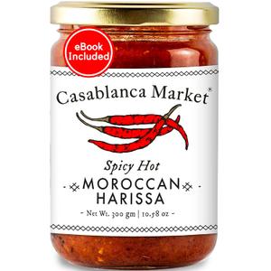 Casablanca Market Harissa Gourmet Hot Sauce Harissa Sauce  Moroccan North African Spice Best Hot Sauce Gift Harissa Seasoning  Harissa Spice Red Hot Sauce  Harissa Paste Hot Sauces (10.5oz) (10.58 Ounce (Pack of 1))