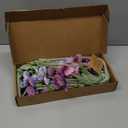 6 Long Stem Poppies Flowers Artificial and 2 Eucalyptus for Tall Vase, Realistic Silk Purple Flowers Fake for Indoor Home Centerpieces Tables Office Decor, Wedding Bridal Party Decorations