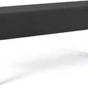 WOMACO Dining Room Bench Covers Stretch Spandex Upholstered Bench Seat Cushion Slipcovers for Kitchen Dining Bench Seat Protector (Dark Gray, Large)