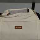 LOVEVOOK Laptop Backpack for Women with Pouch Pocket for Large Capacity Cup,15.6 Inch Laptop Computer Bag Travel Backpack Purse,Waterproof Work Business Backpack College Teacher Bags,Beige-Black-Brown