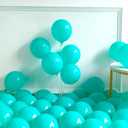 158PCS Teal Balloons Arch Garland Kit, Turquoise Sand White Metallic Gold Balloons Garland for Baby Shower Bridal Shower Wedding Birthday Party Decorations