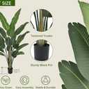 Artificial Bird of Paradise Tree 8FT 17 Thick Matte Texture Leaves
