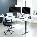 VIVO Premium Aluminum Heavy Duty Dual Monitor Arm for Ultrawide Monitors up to 40 inches and 24 lbs Each, Desk Mount Stand, Pneumatic Height, Max VESA 100x100, Black, STAND-V202Q