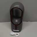 Desk Fan Bladeless, 11.8 Inch Office Fan Small, Quiet, 3 Speed Adjustment, Touch Control, Easy to Clean, Desk Fans Small Quiet, Ideal for Office, Living Room, Bedroom (Gray/Dark Red)