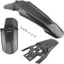 ABCERRSI Surron Front Rear Fender Set,3pcs Shock Front Rear Mud Guard For Sur Ron Light Bee Segway X/S X260 X160 Imitation Carbon Fiber
