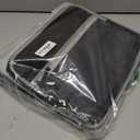 Ndsox Zipper Binder 3 Ring with Handle, 2 Inch O-Ring Document Organizer Middle School Binder with Zipper for Students, 5-Tab Expanding File Folder & 2 Mesh Pouches, DIY Clear Front Pocket, Black