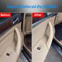 Door Pull Handle Cover Compatible with BMW X5 Series E70/E70 LCI 2008-2013,BMW X6 Series E71/E72 2008-2014 (3PCS) (Beige)
