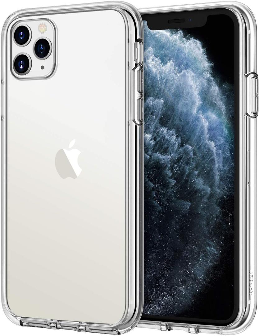 JETech Case for iPhone 11 Pro 5.8-Inch, Non-Yellowing Shockproof Phone Bumper Cover, Anti-Scratch Clear Back (Clear)