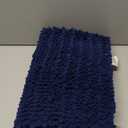 Yimobra Chenille Bathroom Rugs - 32"x20" Super Luxury Soft & Absorbent Quick Dry - Non Slip Bath Mat for Tub Shower - Machine Washable - Navy Blue