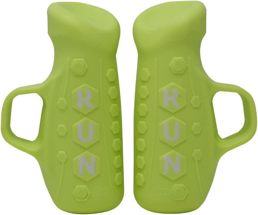 YOUTH Gripped Running Pods Handheld Weights Set Ergonomic with Anti-Slip Silicone Grip for Kids. PERFECT for Youth Sports Training - 2 Pods, 0.5 lbs each