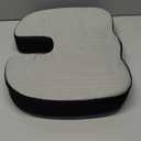 Everlasting Comfort Doctor Recommended Memory Foam Seat Cushion for Office Chairs & Car - Ergonomic Office Desk Accessories - Cushions for Tailbone Pain Relief, Sciatica (Black, Large)