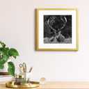 Yaetm 16x16 Gold Picture Frame Matted to 12x12, Set of 3, Thin Square Frame for Gallery Wall Display, Hanging Hardware Included (3 Pack, Gold)