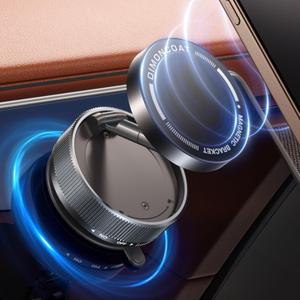 Upgraded Vacuum Magnetic Phone Holder Stand [89+LBS Strongest Suction & 24*N55 Ultra Magnetic] 360 Adjustable Car Phone Mount for MagSafe Suction Cup, Compatible with Car/Gym/Mirror for iPhone 17 16 (Black)