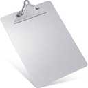 Metal Clipboard, 20% Sturdier Aluminum Contractor Clipboard with High Capacity Clip | Hangable Recycled Heavy Duty Rust-Proof | Plate for A4 Size Sheet, for Jobsite, Laboratory, Medical, Office, Teach