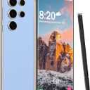 HTDSHFY I24 Ultra 5G Unlocked Phone,8+256GB with 128GB Memory Card Cell Phone, Built in Pen The Phone, Smartphone Battery 6800mAh 6.8" HD Screen,5G/Face ID/Fingerprint Lock/GPS (Sky Blue)