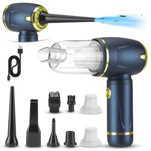 Kairiyard Car Vacuum Cleaner, Car Vacuum Portable Cordless with 14000PA Powerful Suction Wireless Cars Vacuum and Air Duster 2 in 1 for Cars Cleaning