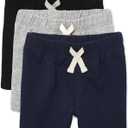 The Children's Place Baby-Boys and Toddler Essential French Terry Shorts (6-9 Months, Black/Smoke Gray/New Navy 3 Pack)