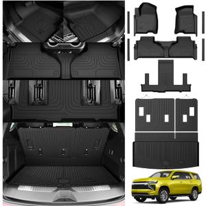 KUST Floor Mats for 2021-2026 Chevy Tahoe/GMC Yukon (7 Seats Only)