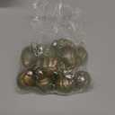 AuldHome Design Mercury Glass Finial Ornaments (Set of 12, Soda Glass, Small) Distressed Metal Antique Style Christmas Tree Decorations - 1.3 to 2-Inch Size