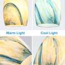 Globe Glass Pendant Lamp Shade Only Light Fixtures Replacement for Mini Pendant Light Art Glass Lamp Covers for Kitchen Island Table lamp glass shade replacement Blue Mixed Yellow