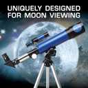 NASA Lunar Telescope for Kids 90x Magnification, Includes Two Eyepieces, Tabletop Tripod, and Finder Scope- Kids Telescope for Astronomy Beginners, Space Toys, NASA Gifts