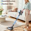 UML0 N8 Cordless Vacuum Cleaner,Lightweight Stick Vacuum with Powerful Suction,2200mAh Battery, 40 Mins Runtime,Self-Standing,Rechargeable Vacuum Cleaners for Home Hardwood Floor Carpet Pet Hair