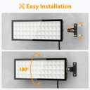 140w 18000lm Plug in Garage Light,2Pack Led Shop Lights,Shop Lighting For Workshop,IP66 Waterproof Work Lights ,4.92ft Power Cord,Switch On/Off,6500k Super Bright Outdoor Flood Light For Warehouse